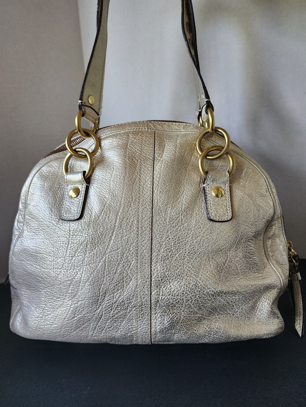 Coach Courtney Soho Dome Satchel, EUC, Metallic, 2008, F13137, $598 MSRP - Picture 2 of 10